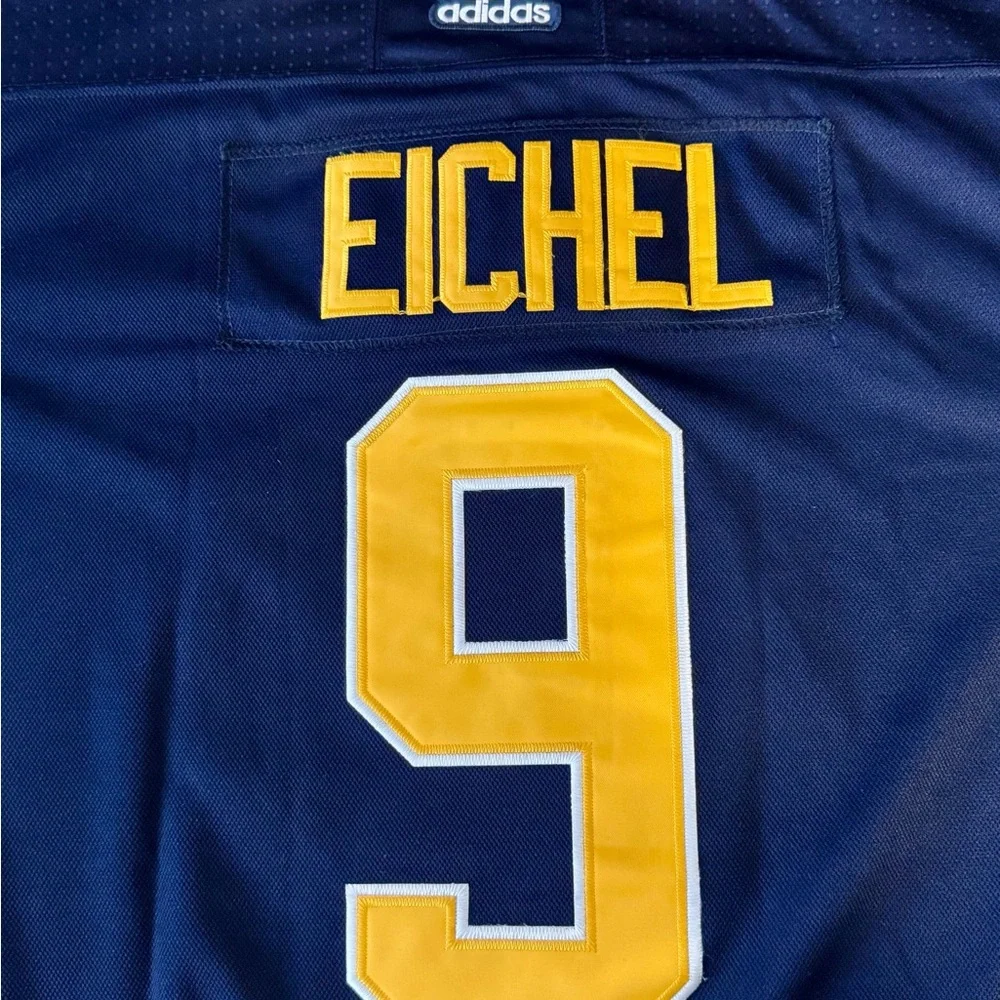 Jack Eichel Buffalo Sabers Adidas Navy and Yellow NHL Jersey